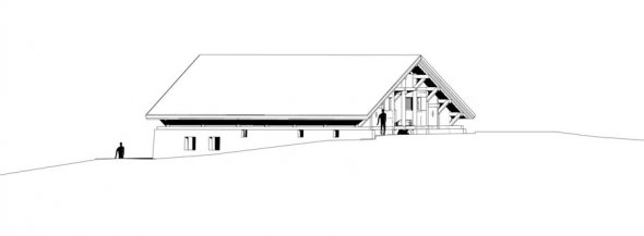 ontwerp nieuw te bouwen ski-lodge